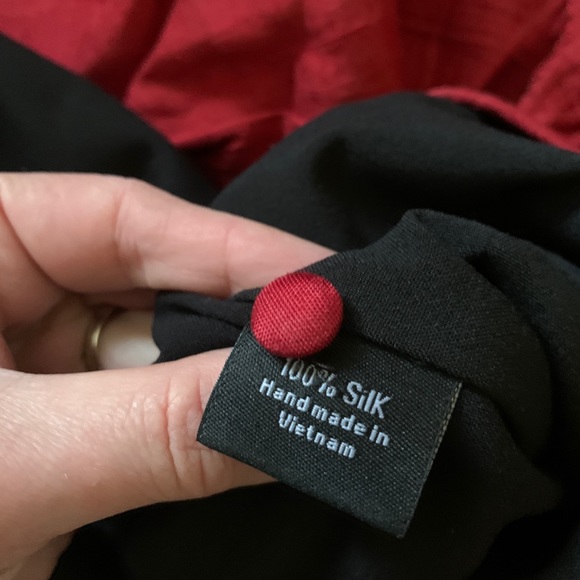 Tatum & Olivia Red Silk Skirt - Picture 6 of 8